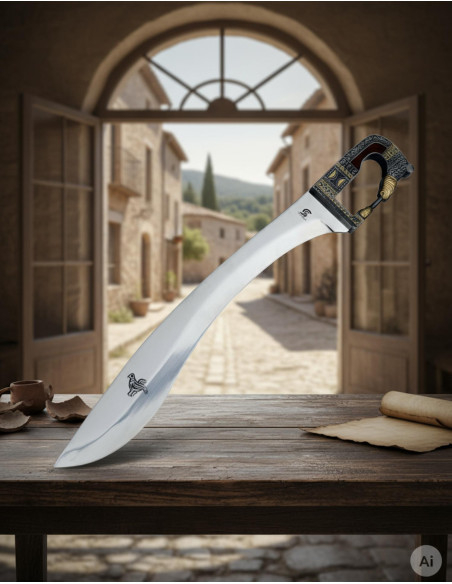 Falcata iberica decorata, 64 cm.