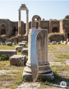 Falcata iberica in bronzo