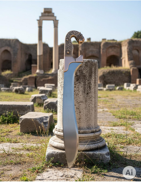 Falcata iberica in bronzo
