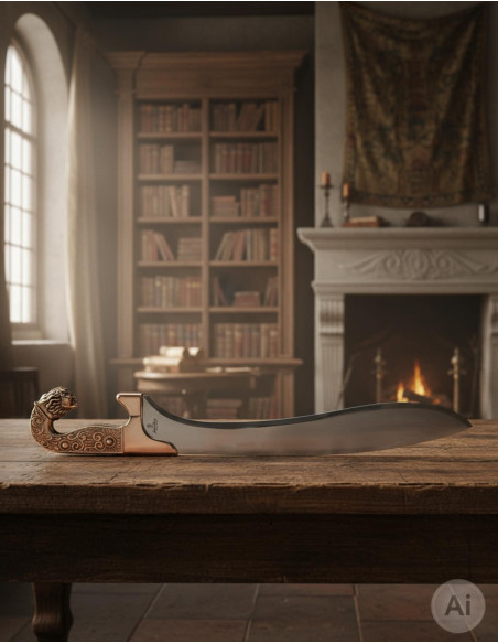 Falcata iberica in bronzo