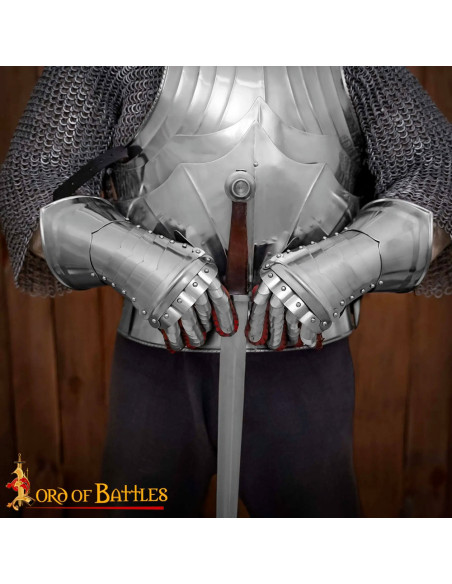 Guanti da corazziere S. XVI-XVII,...