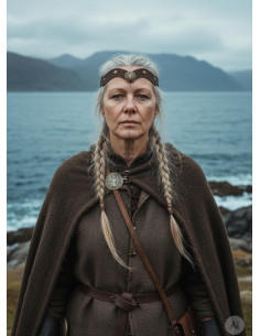 Tiara Vichinga Yggdrasil in marrone 2