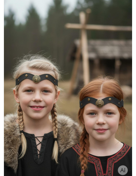 Diadema Vikinga Yggdrasil in nero