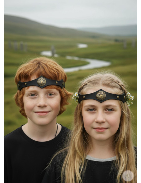 Tiara Vichinga Faggio Yggdrasil in nero