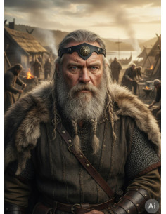 Tiara Celta-Vichinga Crann Bethadh in nero