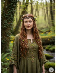 Tiara medievale Florian in marrone