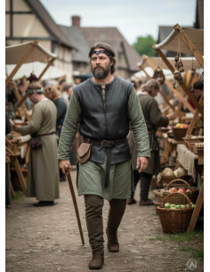 Tiara medievale Florian in nero 2