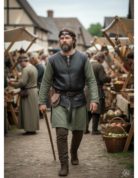 Tiara medievale Florian in nero