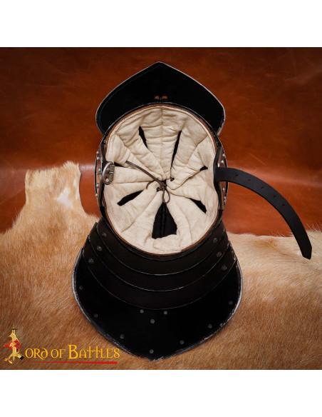 Casco medieval Zischägge coda di...