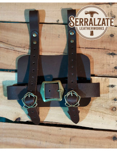 Porta Libri Medievale in Pelle Marrone