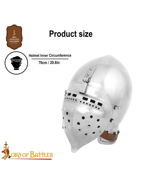 Casco medievale secoli XIV-XV con...