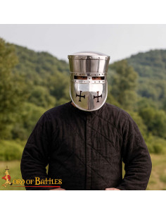 el casco da cavaliere templare del XIII secolo, con... 2