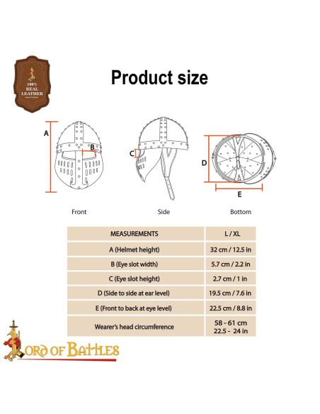 Casco Spangenhelm cavaliere normanno,...