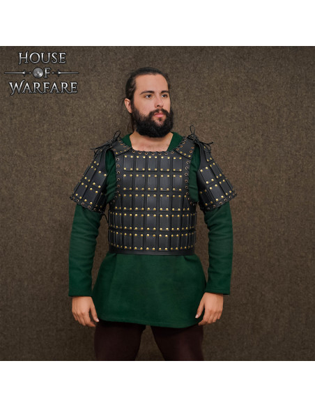 Brigantina medieval in pelle modello...