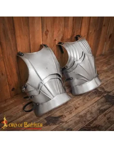 Corazza gotica medievale secoli XV-XVI in acciaio...