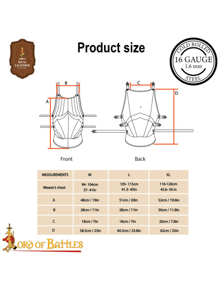 Corazza gotica medievale secoli...