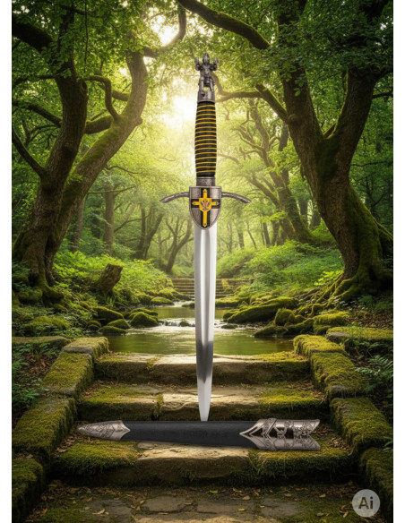 Pugnale templare pomello guerriero...