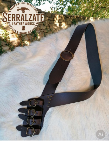 Tahalí tipo bandoliera...