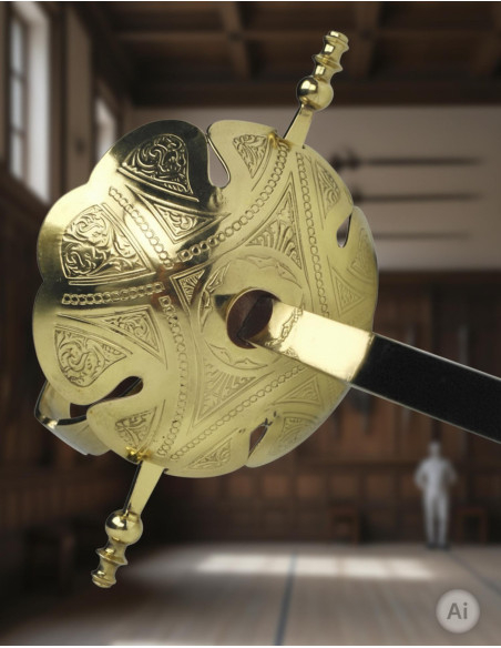 Fioretto decorativo di Castañeta, dorato