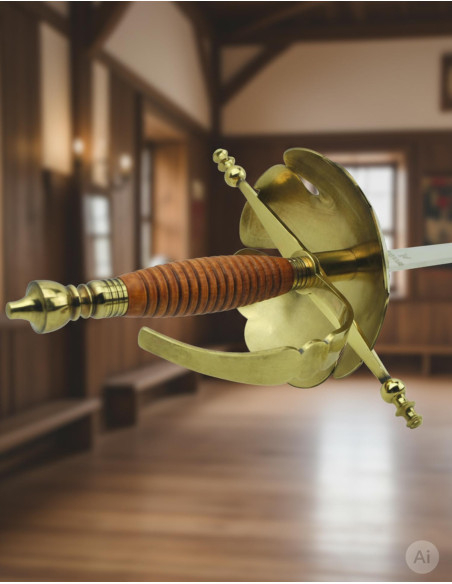 Fioretto decorativo di Castañeta, dorato