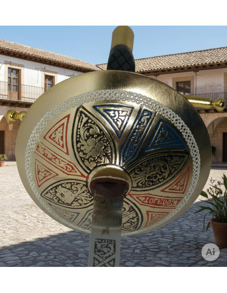 Fioretto spagnolo decorativo, dorato