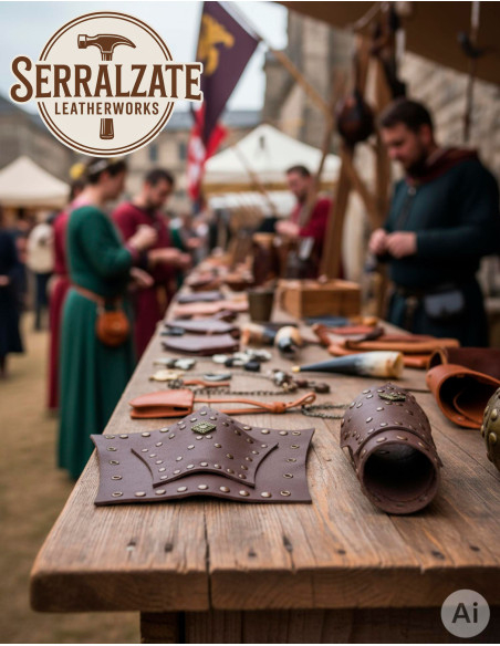 Bracciali soldato Hernán in pelle...