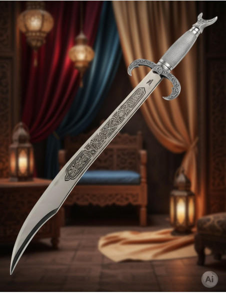 scimitarra araba d'argento