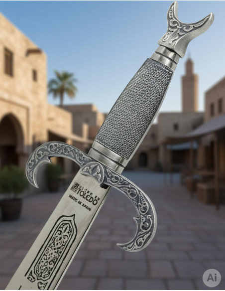 scimitarra araba d'argento