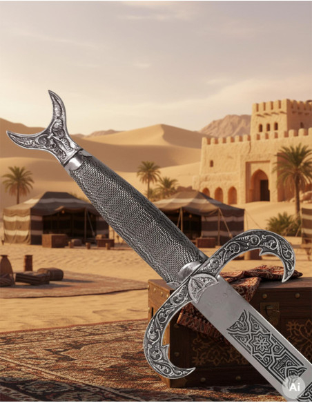 scimitarra araba d'argento