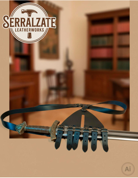 Tahalí Rinascimentale 6 fibbie...