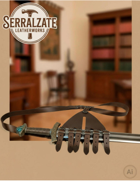 Tahalí Rinascimentale 6 fibbie...