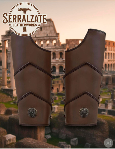 Ghette da legionario romano in cuoio...