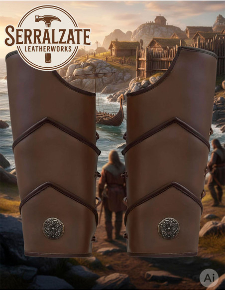 Ghette da legionario romano in cuoio...