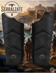 Ghette da legionario romano in pelle nera 2