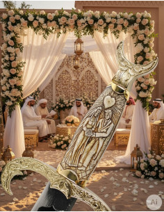 Scimitarra per matrimoni (con testo personalizzato inciso) 2