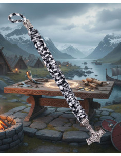 Bracciale in paracord con martello di Thor