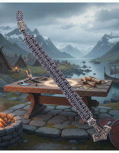 Bracciale in paracord con martello in metallo di Thor