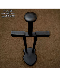 Supporto in legno per armature, finitura nera 2