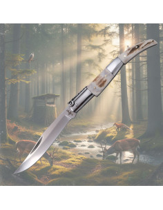 Navaja a manovella Third della serie Cervo (24 cm.)