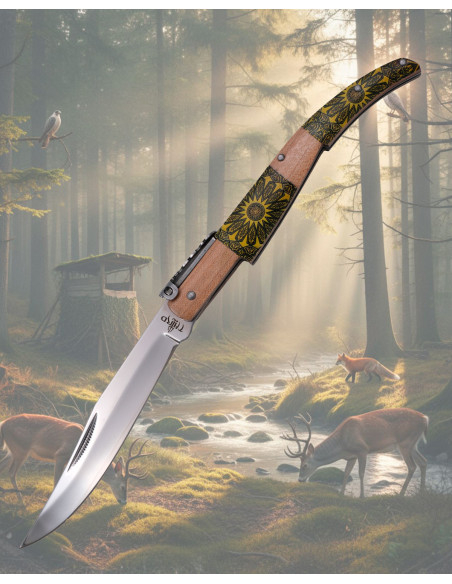 Coltello a molla decorato Third della...