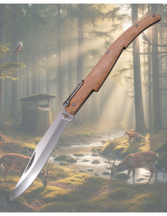 Navaja a manovella Third della serie Legno Acero (28,5 cm.) 2