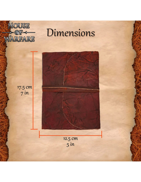 Diario medieval rustico con copertina...