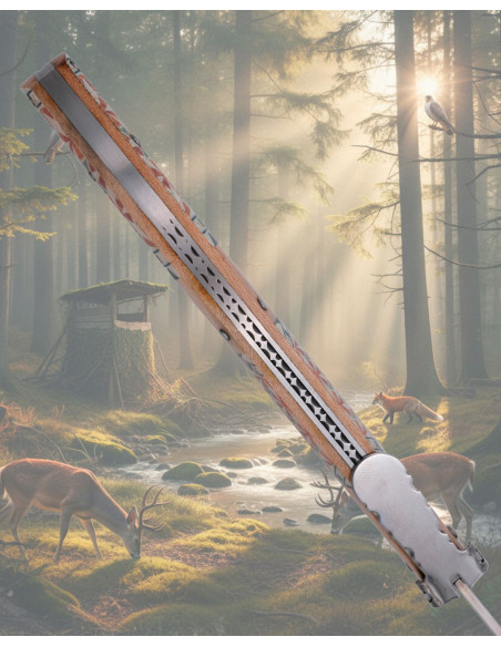 Coltello a molla Third mango decorato...