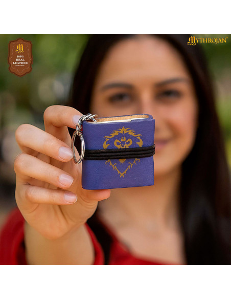 Portachiavi mini diario con copertina...