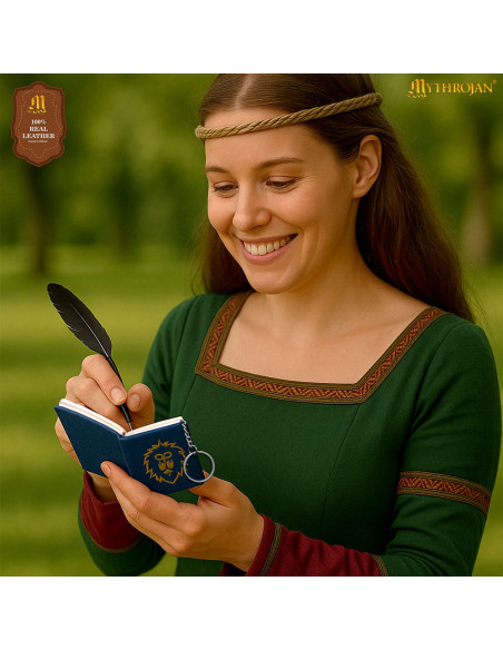 Portachiavi mini diario con copertina...