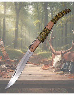 Coltello a molla Third impugnatura imitazione damasquino...