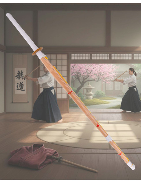 Shinnai di allenamento con manico in...