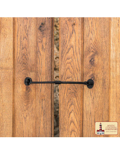 Fermo rustico con gancio e occhiello per porta in legno