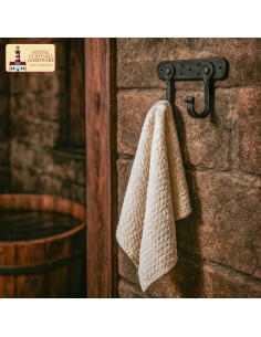 Appendiabiti rustico con dopphaco per appendere a parete 2