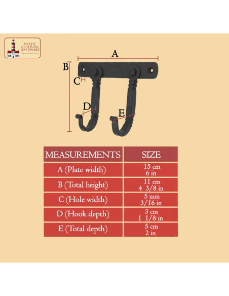 Appendiabiti rustico con dopphaco per...